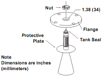5600 protective plate tank seal flange ptfe flushing