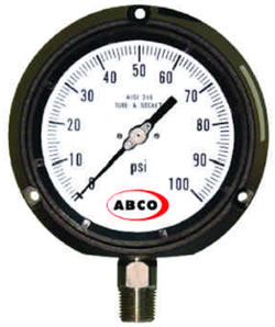 abco fillable pressure gauges hermetically sealed
