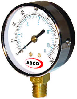 abco utility gauges bottom mount abs dry