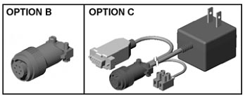 pptr pressure sensor mating connector 6-pin power supply data cable rs-232